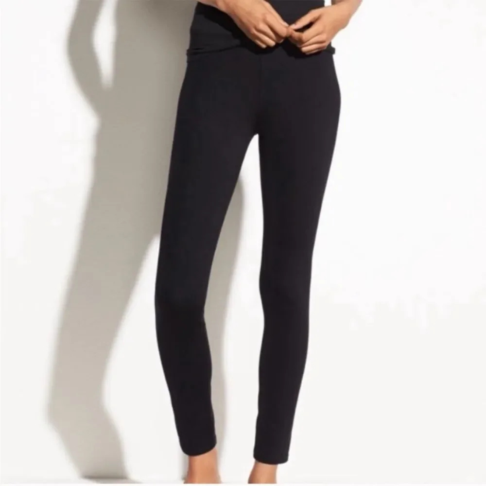 Vince The Italy Ponte Ankle Zipper Ponte Skinny Pants in‎ Black size 6